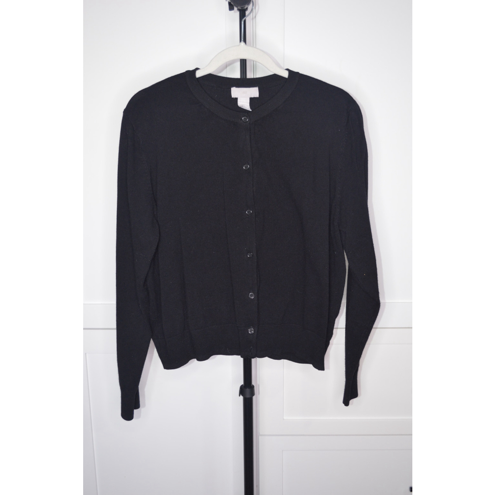 Women's H&M Black Cardigan Sweater SKU229